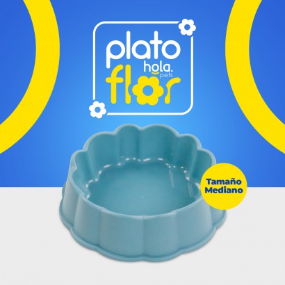 Plato Flor Mediano -...