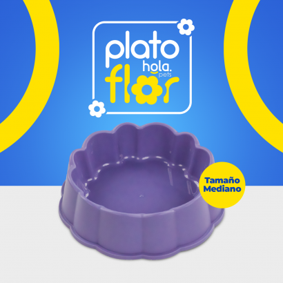 Plato Flor Mediano -...