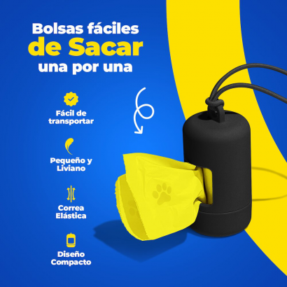 Porta Bolsas - Negro - Hola...