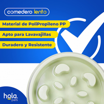 Comedero Lento Flor - Verde...