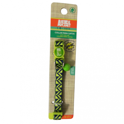 Collar Para Gato Rayas Verde