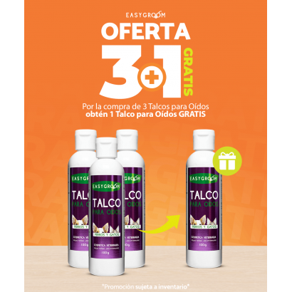3+1 Talco Para Oídos Easygroom