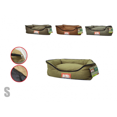 Cama Café Cuadrada Borde...