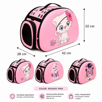 Bolso Transportador Rosado...