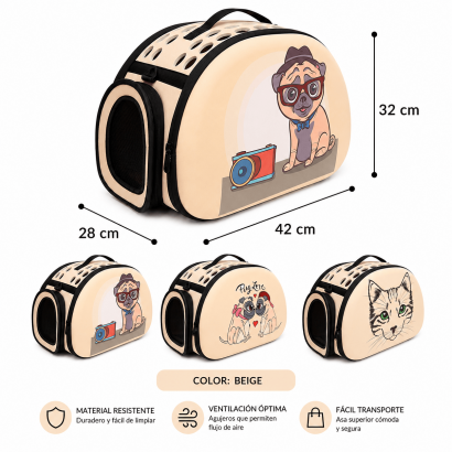 Bolso Transportador Beige...