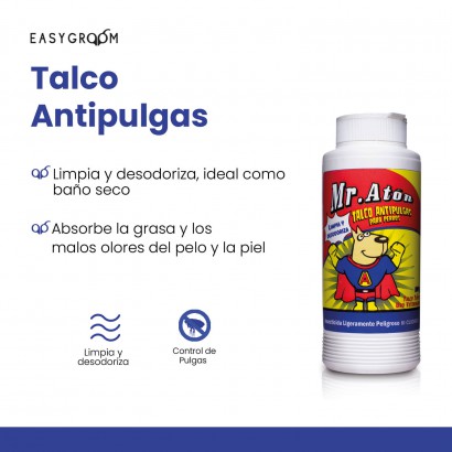 Talco Anti-Pulgas Mr. Atón