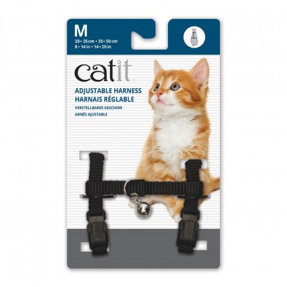 Arnes para Gato Negro M Cat It