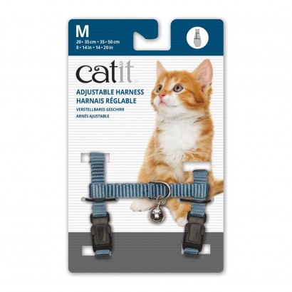 Arnes para Gato Azul M Cat It