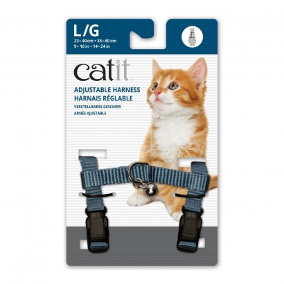 Arnes para Gato Azul L Cat It