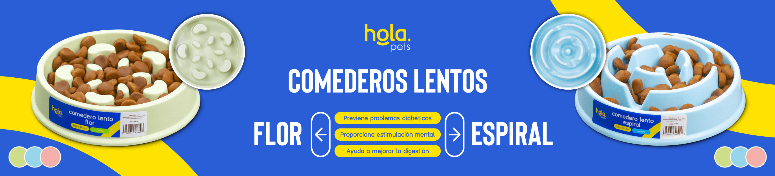 Comedero Lento Hola Pets